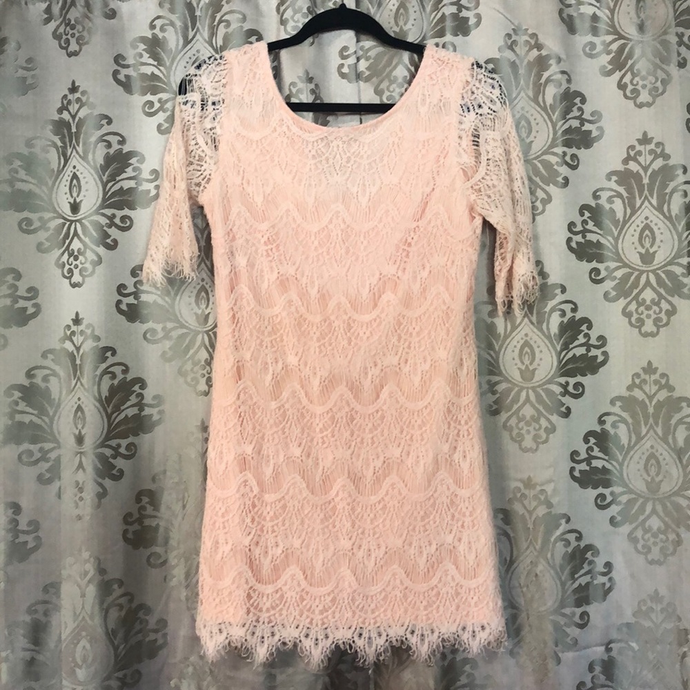 Eyelash lace dress